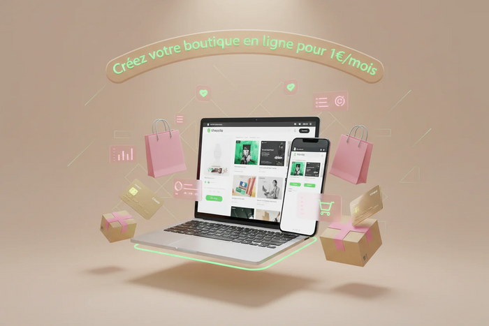 Créez votre boutique en ligne pour 1€/mois avec Shopify