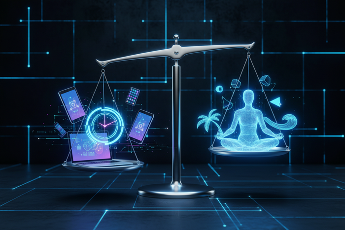 Équilibre vie professionnelle personnelle entrepreneur digital
