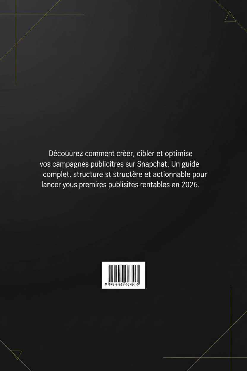 Dos de couverture du guide Snapchat Ads
