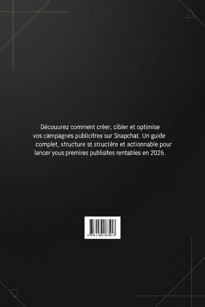 Dos de couverture du guide Snapchat Ads