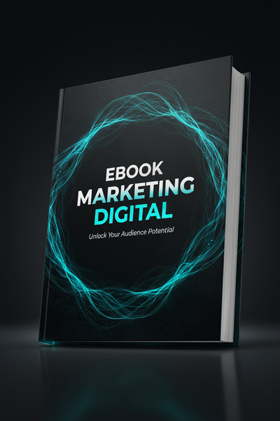 Ebook Marketing Digital - Noir et Turquoise